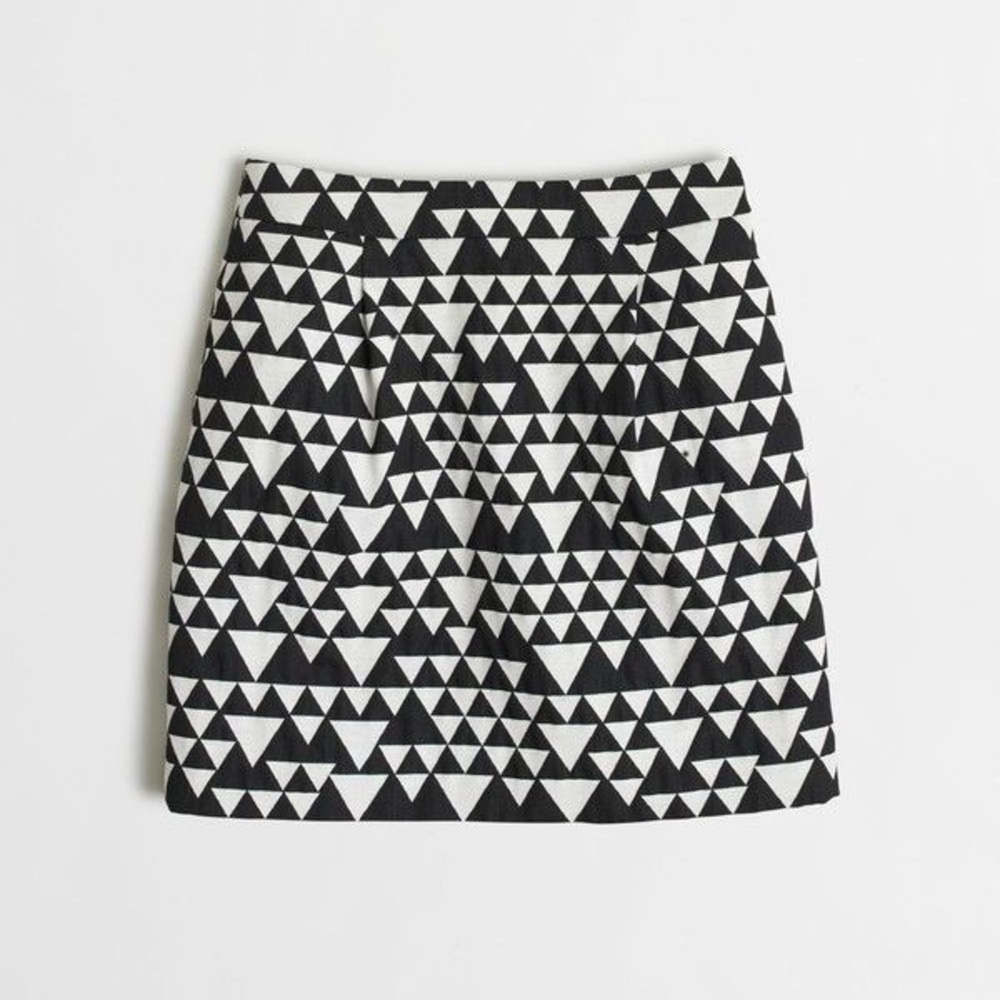 Jcrew geometric print pocket skirt EUC 10